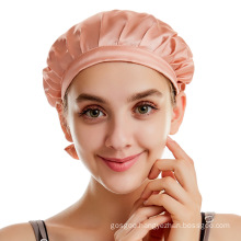 100% Pure Mulberry  Silk Chic Soft Comfortable Bonnet Sleep Cap For Women Curly Hair Long Hair